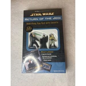 Star Wars Return of the Jedi Read-Along Play Pack Cassette Book Figures 1997 NEW